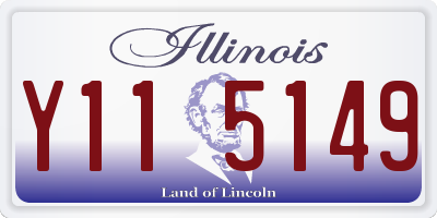 IL license plate Y115149