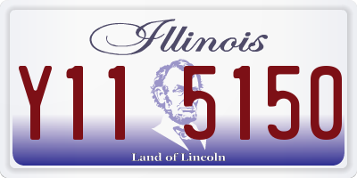 IL license plate Y115150