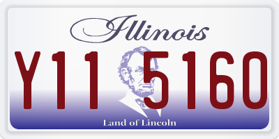 IL license plate Y115160