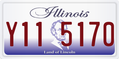 IL license plate Y115170