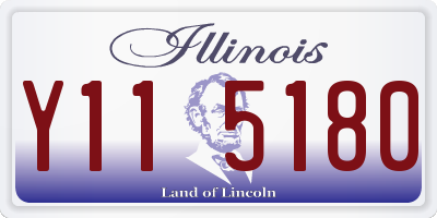 IL license plate Y115180