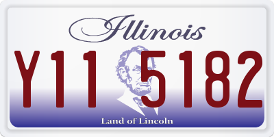 IL license plate Y115182