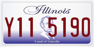 IL license plate Y115190