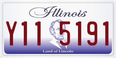 IL license plate Y115191