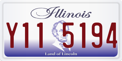 IL license plate Y115194