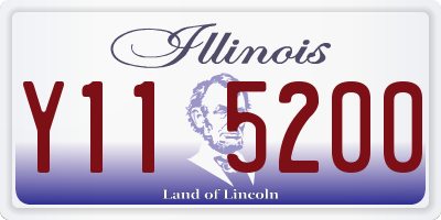 IL license plate Y115200