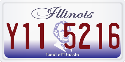 IL license plate Y115216