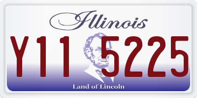 IL license plate Y115225