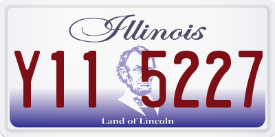 IL license plate Y115227