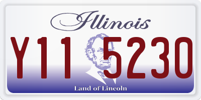 IL license plate Y115230