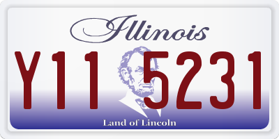 IL license plate Y115231