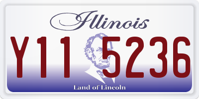 IL license plate Y115236