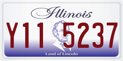 IL license plate Y115237
