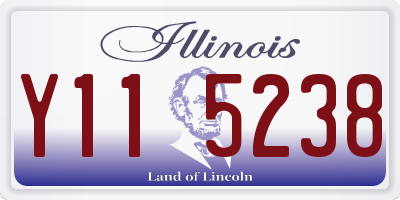 IL license plate Y115238