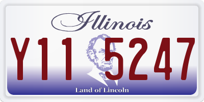 IL license plate Y115247