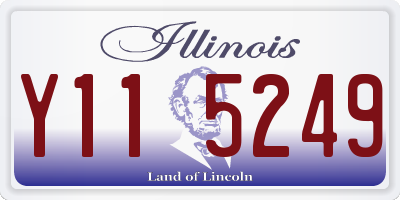 IL license plate Y115249