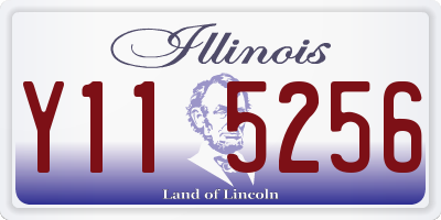 IL license plate Y115256