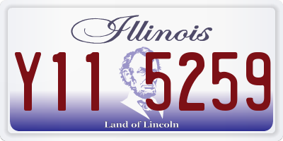 IL license plate Y115259