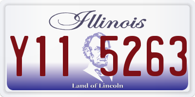 IL license plate Y115263