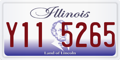 IL license plate Y115265