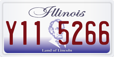 IL license plate Y115266