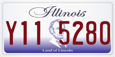 IL license plate Y115280