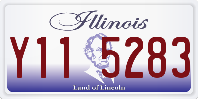 IL license plate Y115283