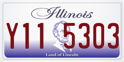 IL license plate Y115303