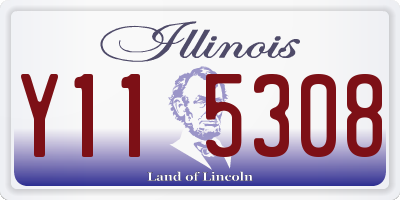IL license plate Y115308