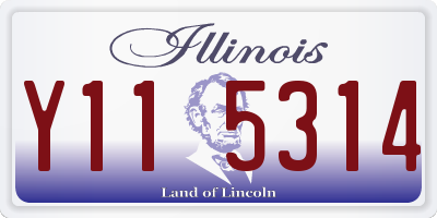 IL license plate Y115314