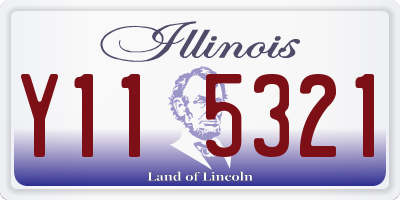 IL license plate Y115321
