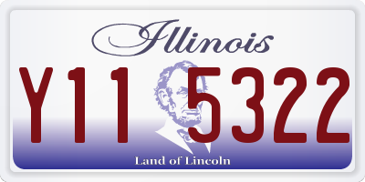 IL license plate Y115322