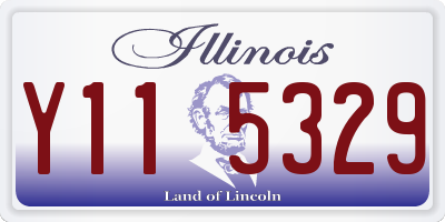 IL license plate Y115329
