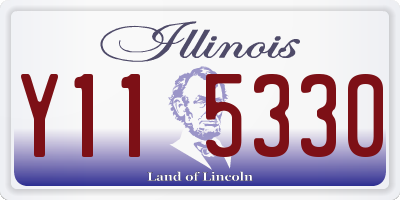 IL license plate Y115330