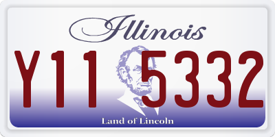 IL license plate Y115332
