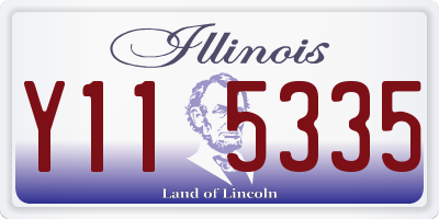 IL license plate Y115335