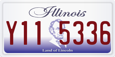 IL license plate Y115336