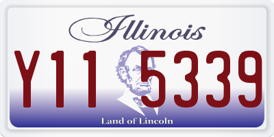 IL license plate Y115339