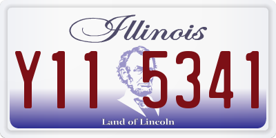 IL license plate Y115341