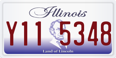 IL license plate Y115348