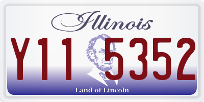 IL license plate Y115352
