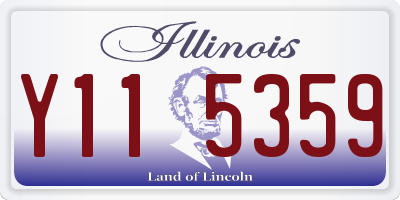 IL license plate Y115359