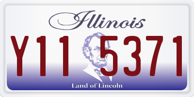 IL license plate Y115371