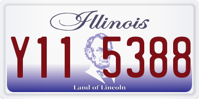 IL license plate Y115388