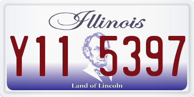 IL license plate Y115397