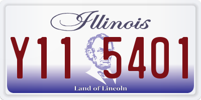 IL license plate Y115401