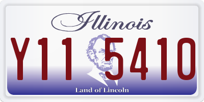 IL license plate Y115410