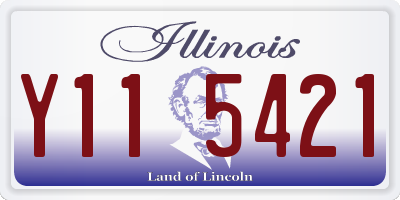 IL license plate Y115421