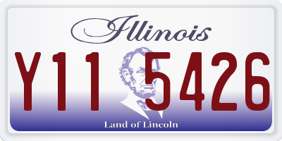 IL license plate Y115426