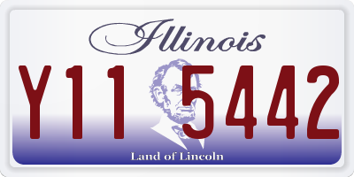 IL license plate Y115442